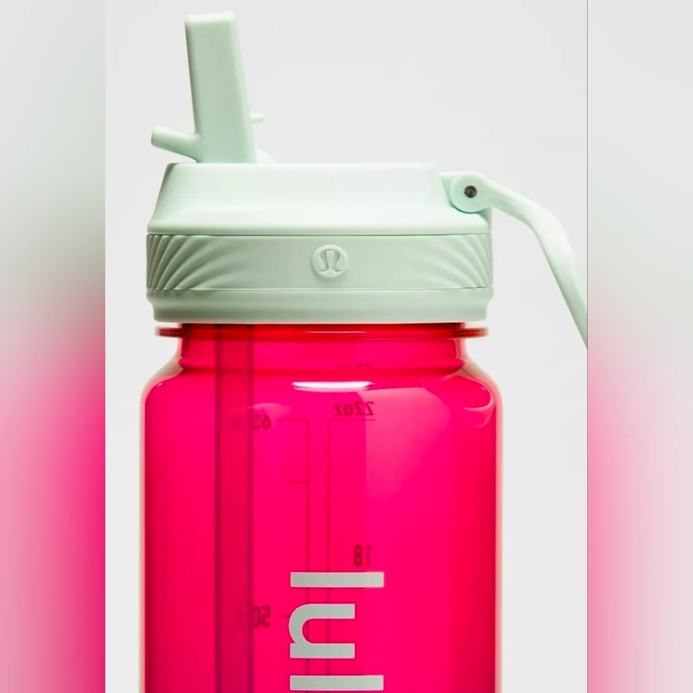 Lululemon Back To Life Clear Bottle 24oz With Straw/Lid. New. - Picture 2 of 2